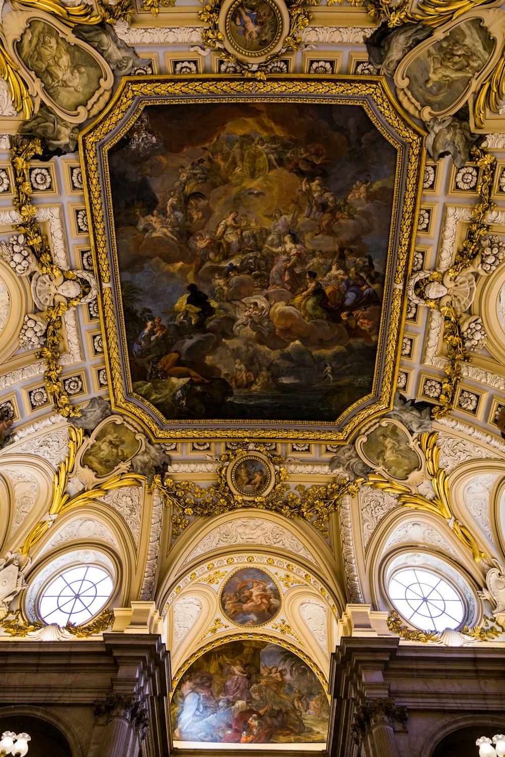 painting in cathedral ceiling