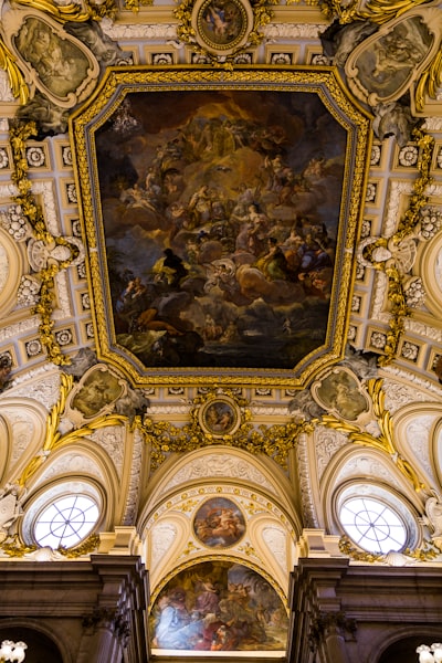 painting in cathedral ceiling
