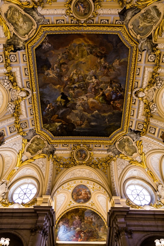painting in cathedral ceiling in Campo del Moro Gardens Spain