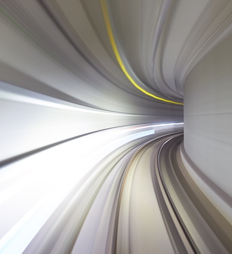 time lapse photography of tunnel