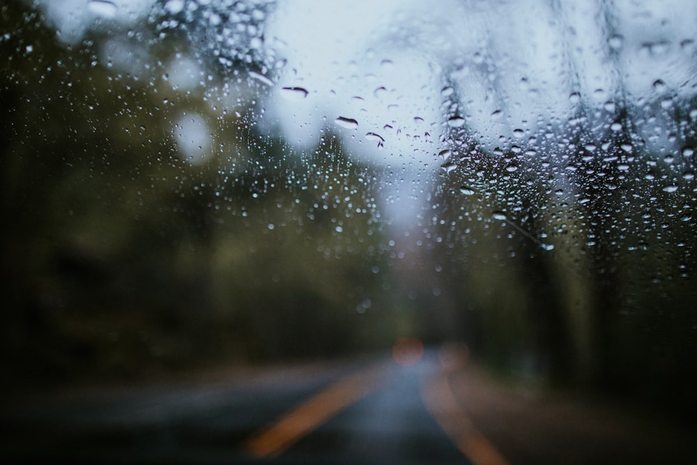 clear glass shrouded with droplets