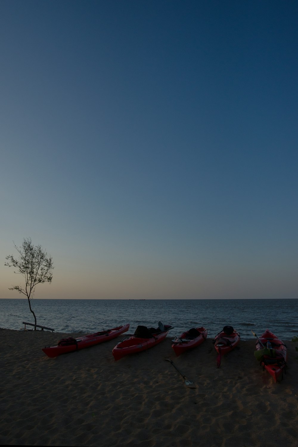 red canoes