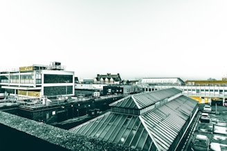 aerial photography of the city