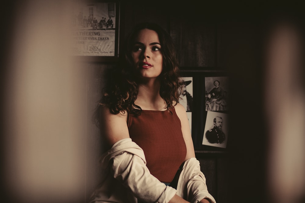 woman sitting inside room during daytime