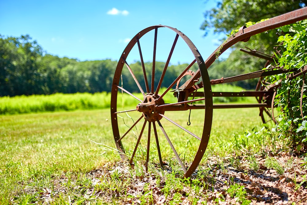 brown wheel cultivator