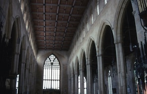A serene view of the church's interior, showcasing its beautiful architecture.