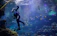 A joyful snorkeler surrounded by colorful coral reefs in the Red Sea.