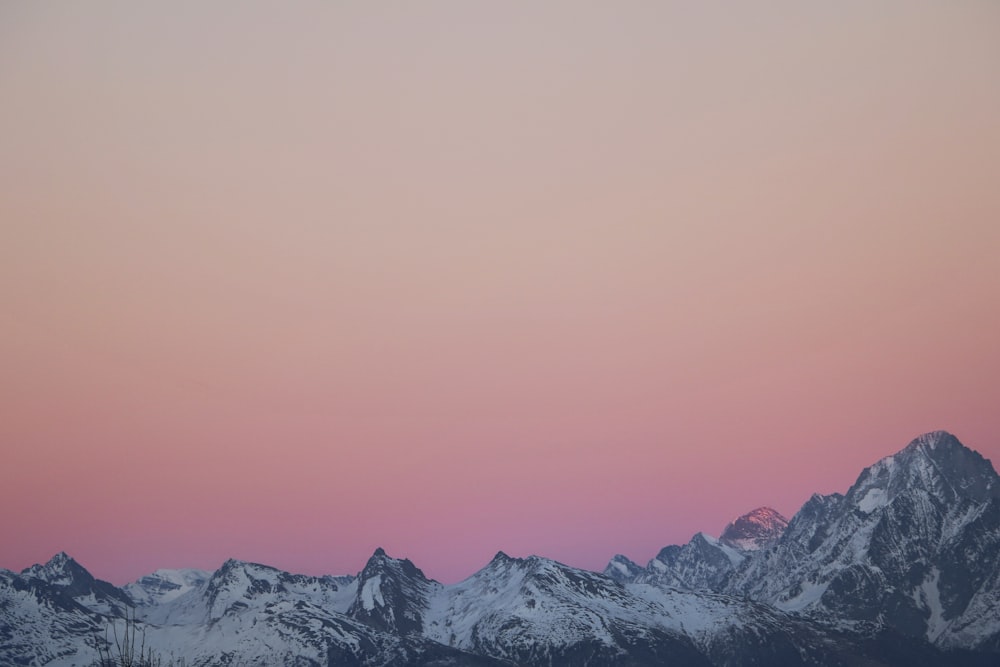 Panoramafotografie von Snow Mountainb