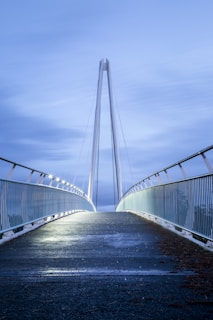 gray metal bridge photo