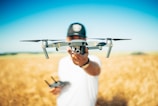 shallow focus photography of quadcopter