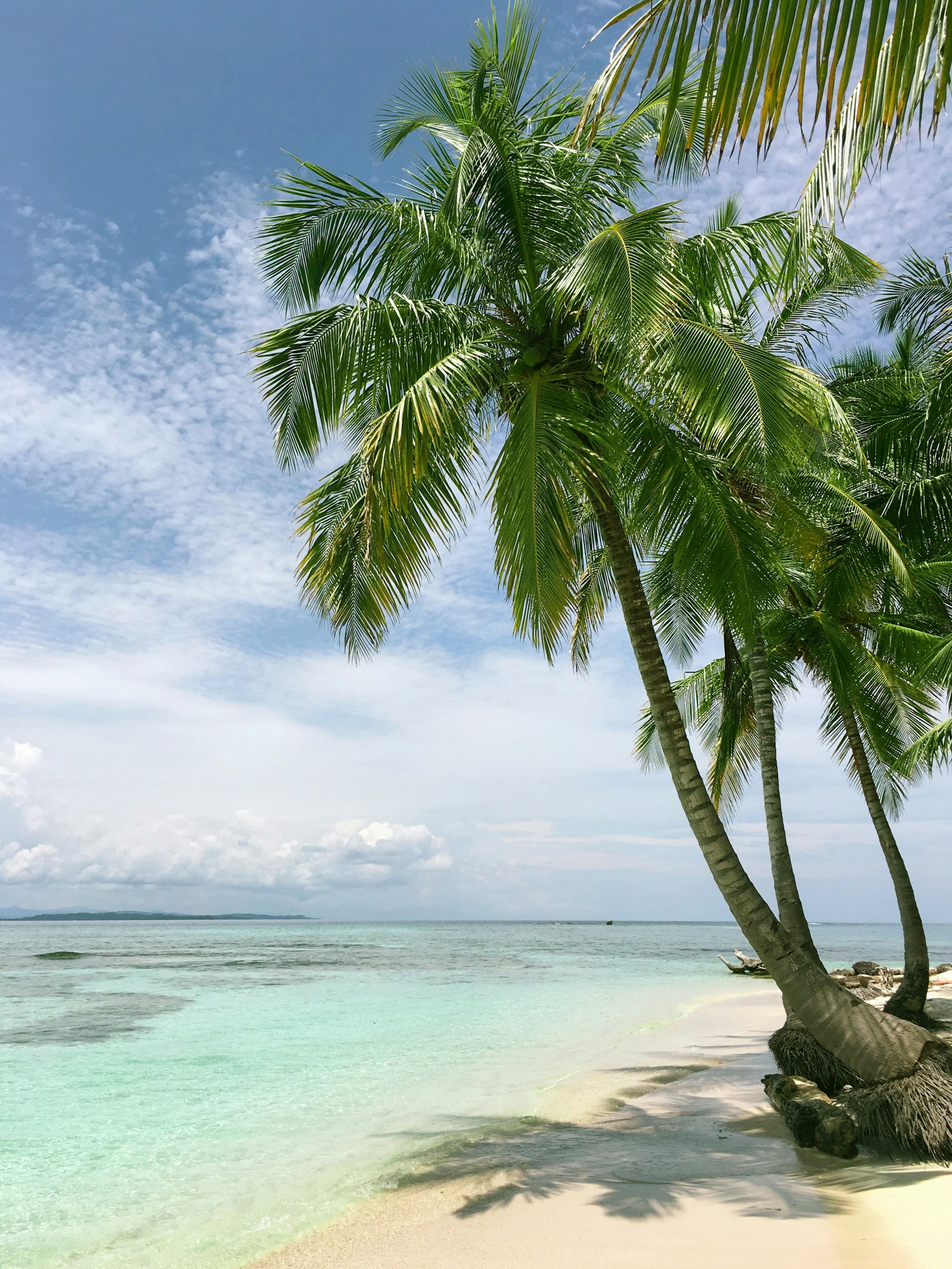 Overwater villas and lagoon in the Maldives with calm water