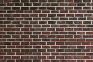 A wall composed of evenly arranged red bricks with visible white mortar lines. The surface appears textured and slightly weathered, giving it a rustic and classic appearance.