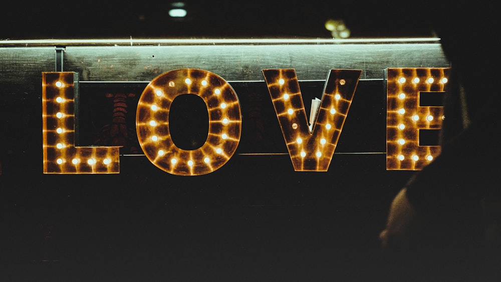 marquee love signage