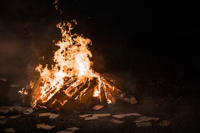 photo of bonfire bonfire google meet background