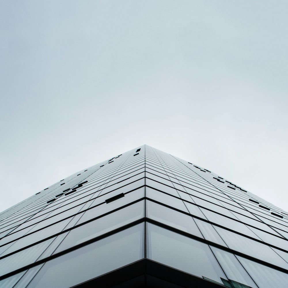 worms eye view of a building photo during daytime