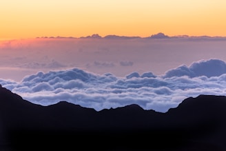 A stunning view of the Annapurna mountain range at sunrise.