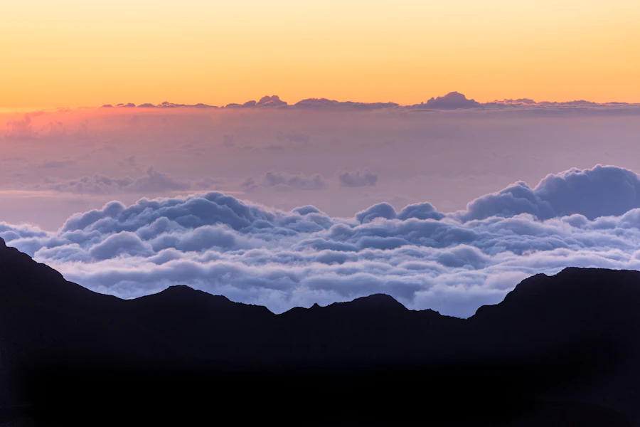 Above the clouds on Haleakalā, Upcountry Maui