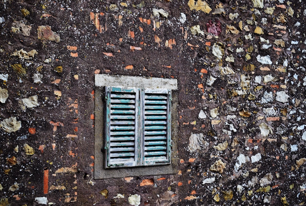 blue wooden window frame