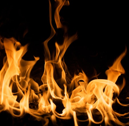 yellow fire digital wallpaper