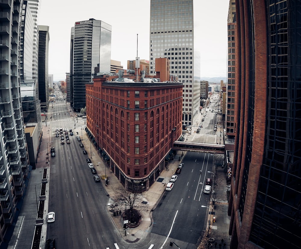 high-rise brown concrete building