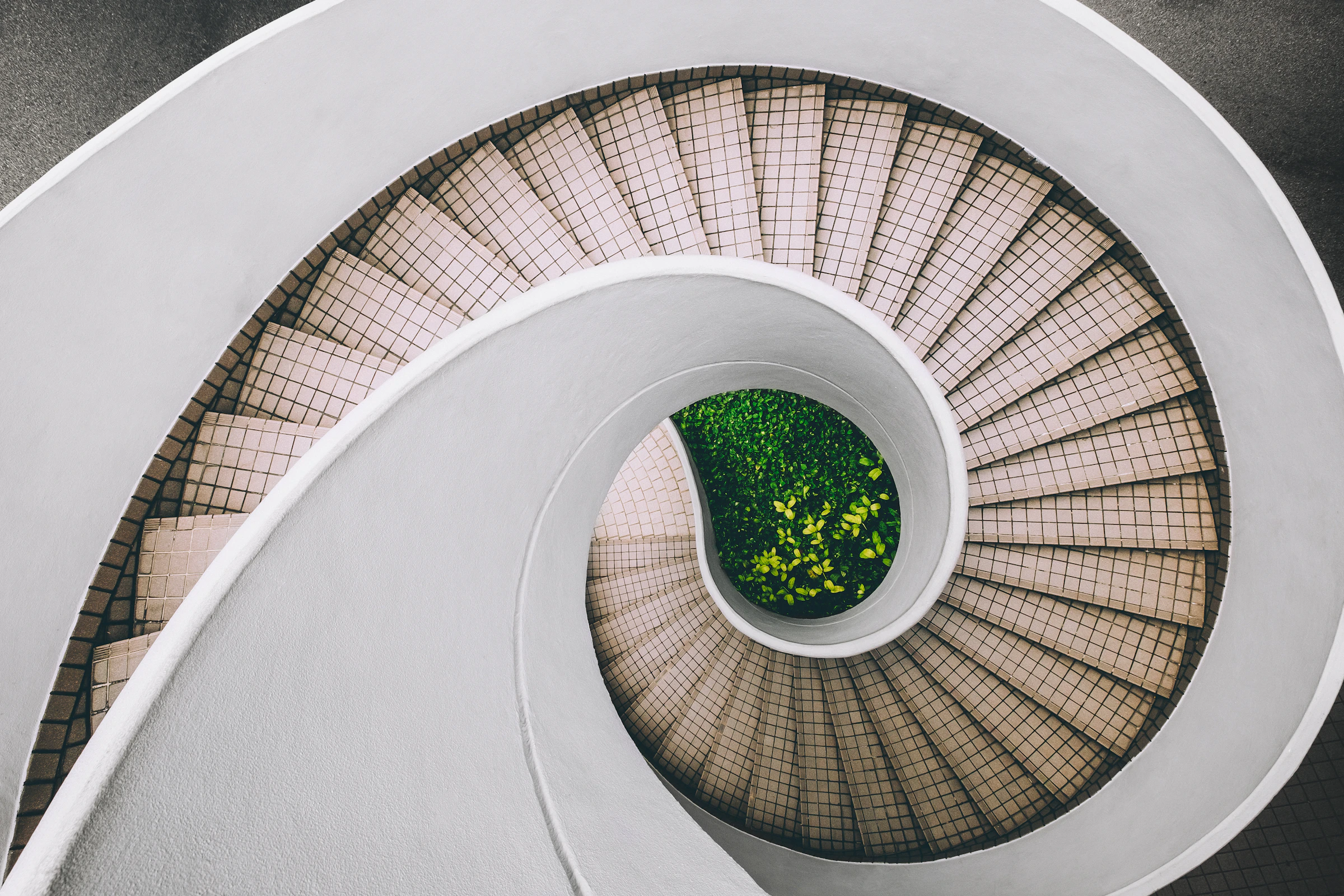 Sculptural stone staircase — placeholder, replace with KASA photography