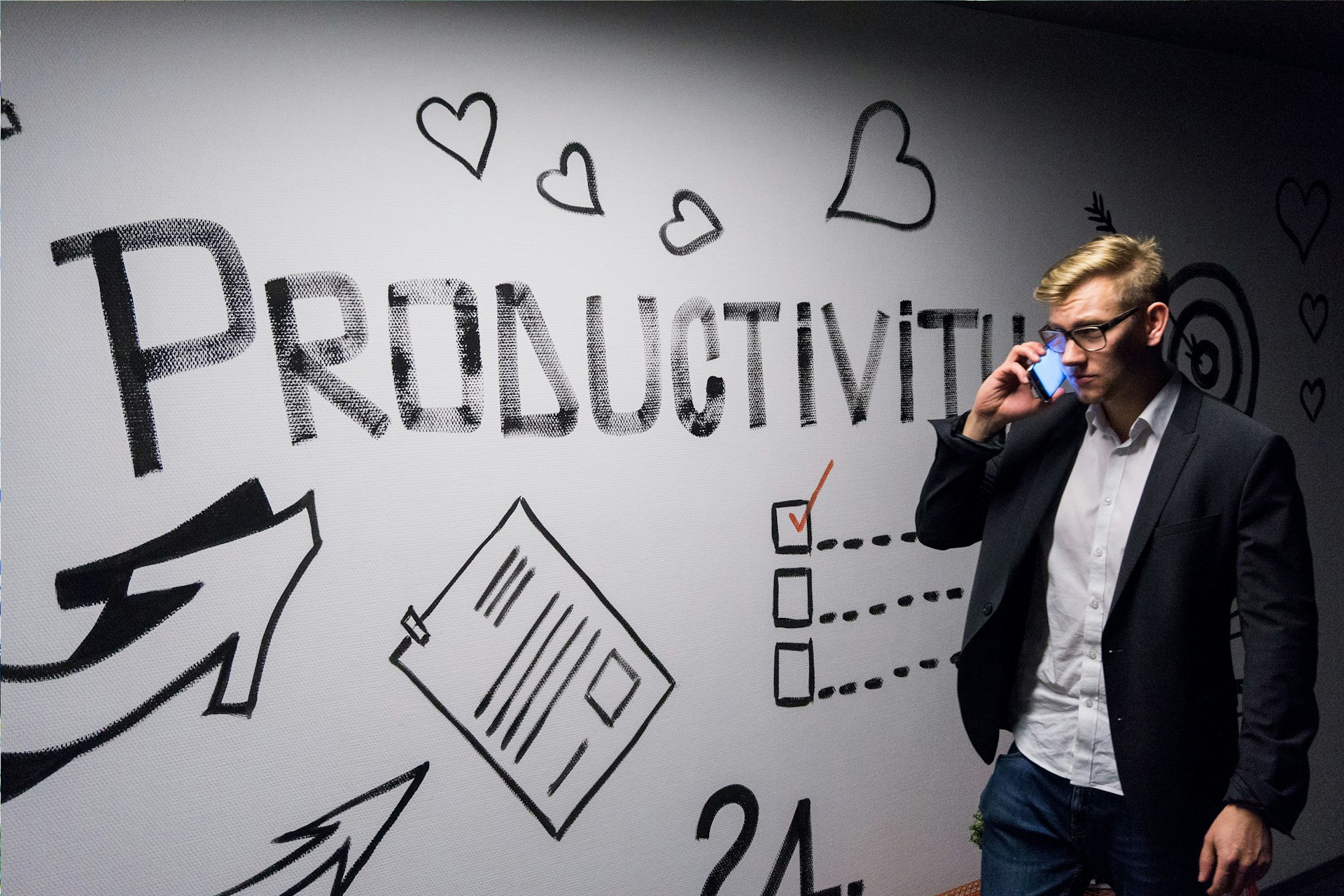 Modern office technology workspace