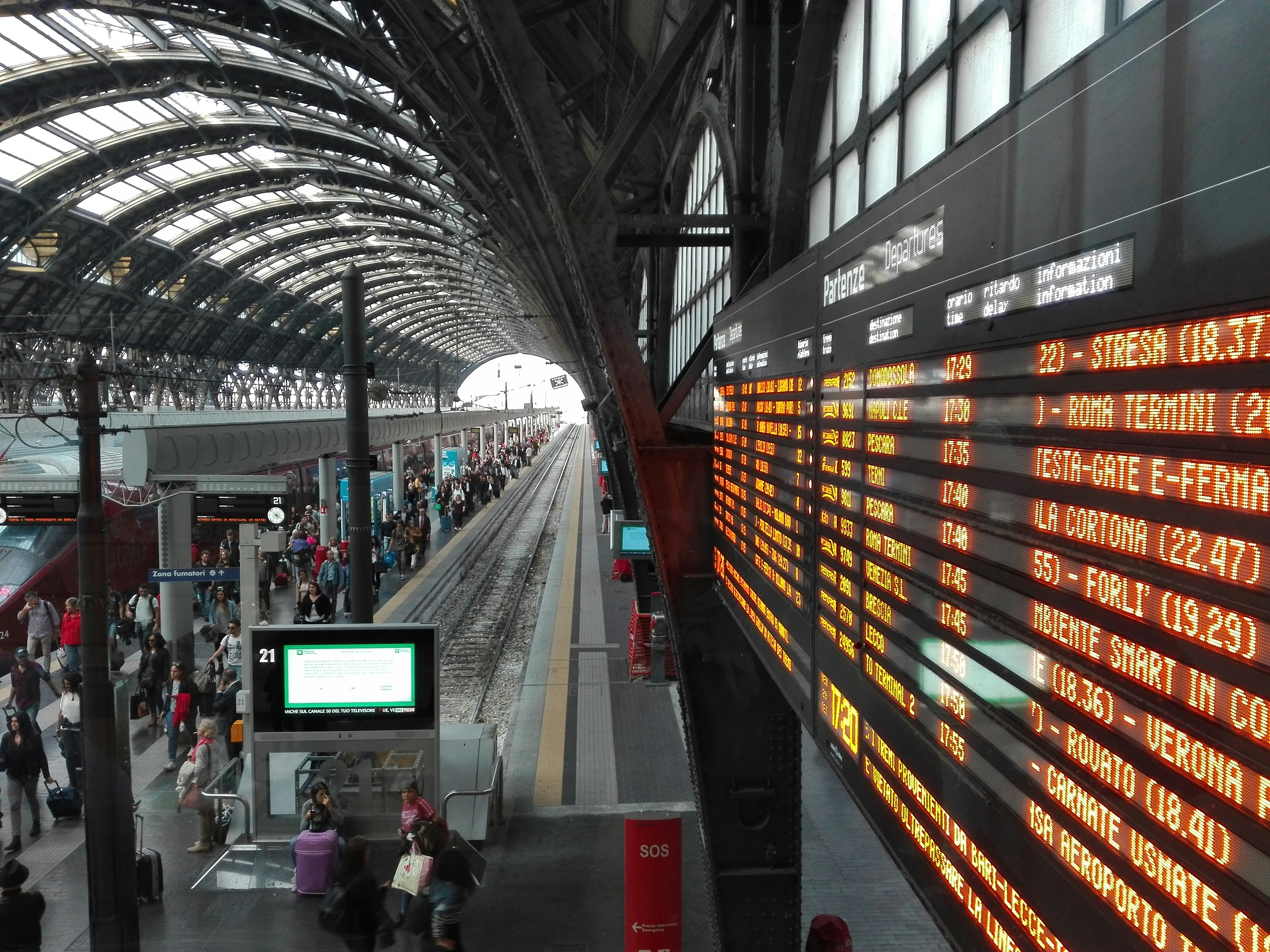 Italian high-speed train station