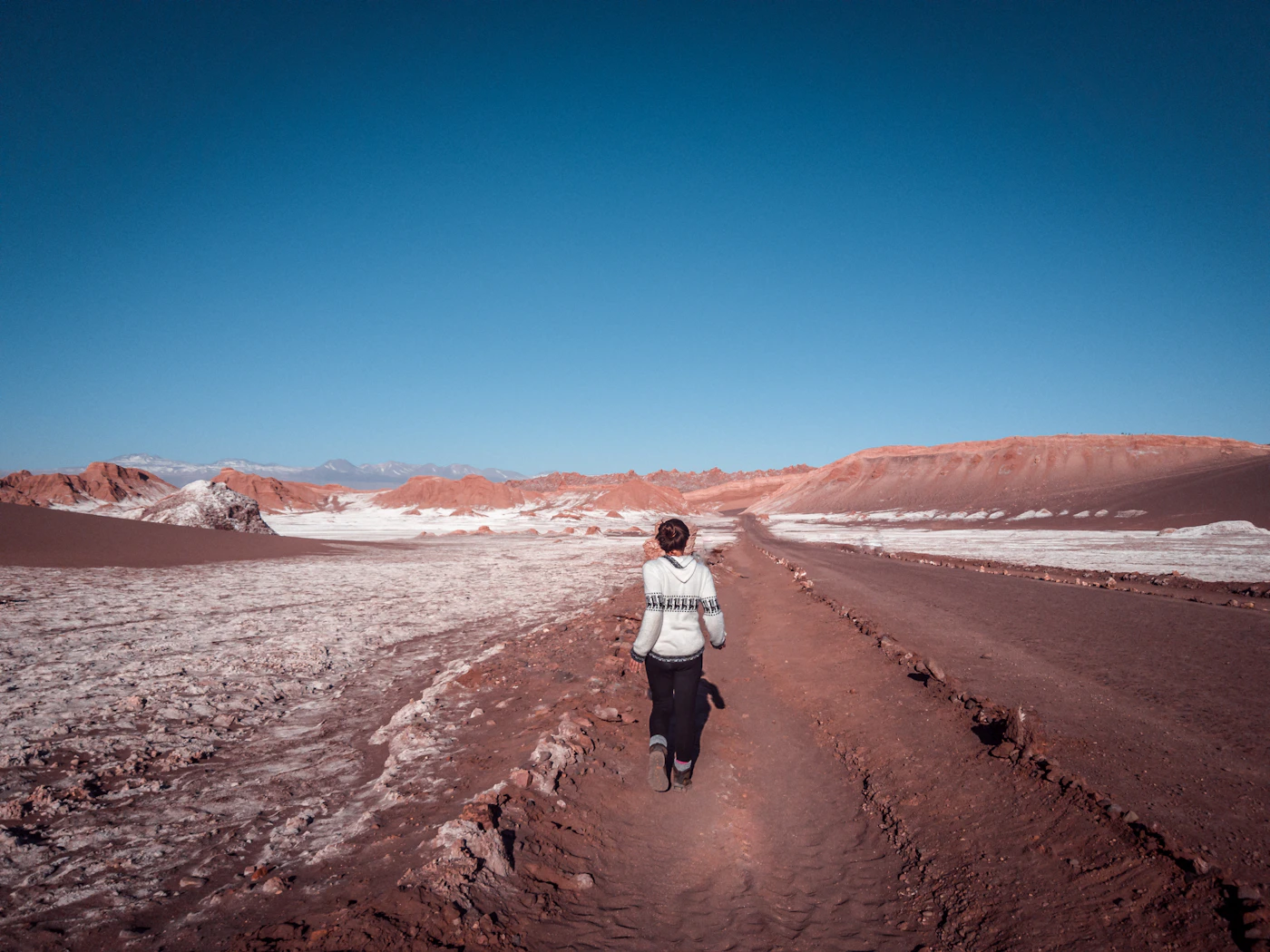 Night sky over high Atacama desert with stars dense enough to blur into the horizon