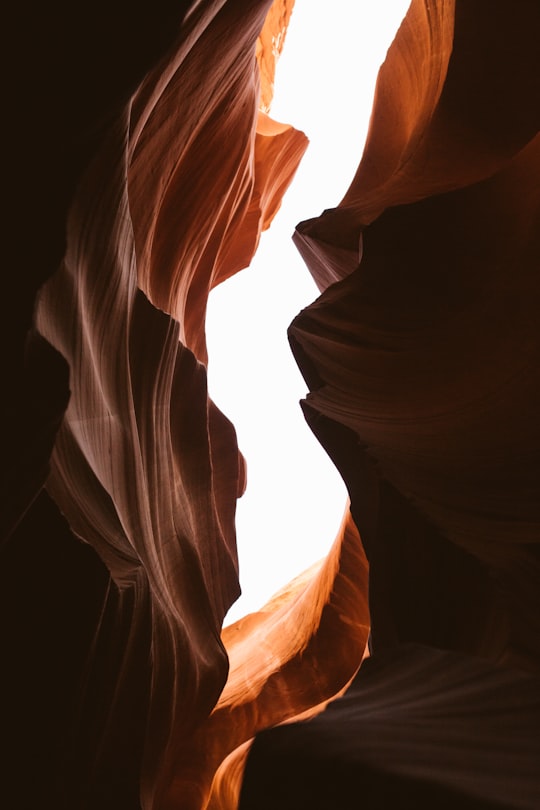 antelope canyon at daytime in Antelope Canyon United States