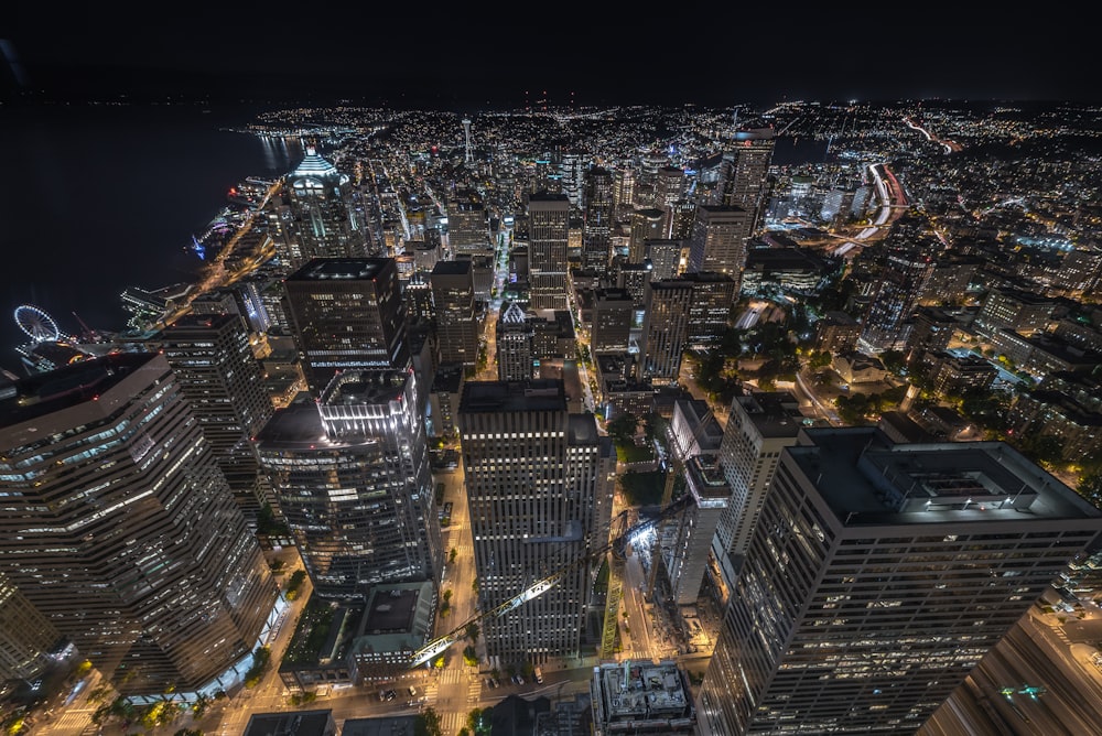 aerial photography of high rise buildings at daytime