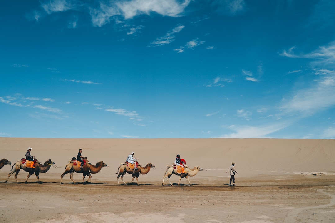 travelers stories about Desert in Dunhuang, China