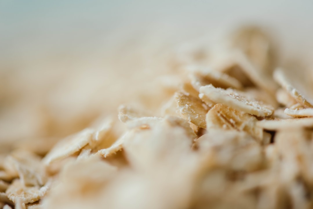 macro photo of cookies