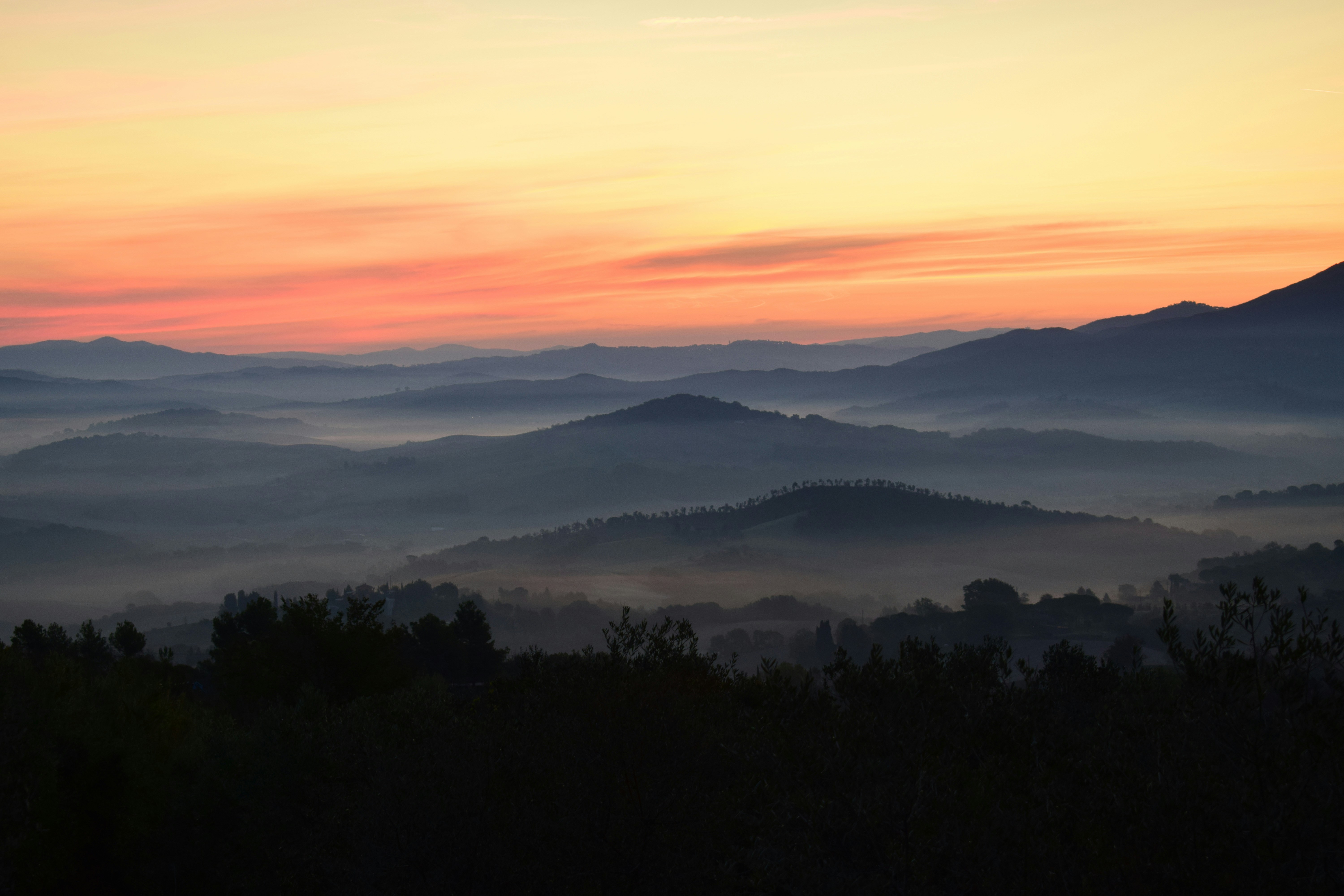 mountain photography during golden hour