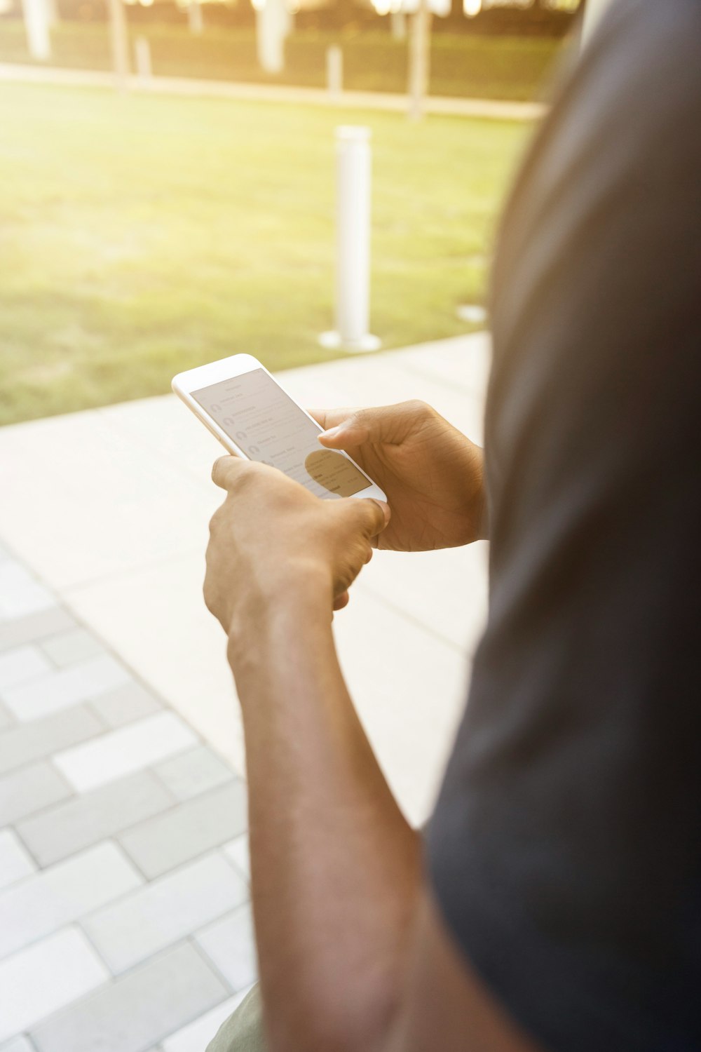 person holding post-2014 iPhone