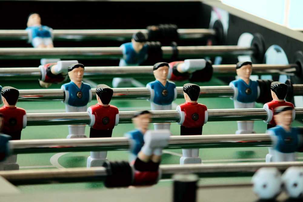 foosball table shallow focus photography