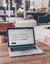 white and black laptop
