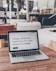 white and black laptop