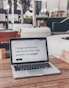white and black laptop