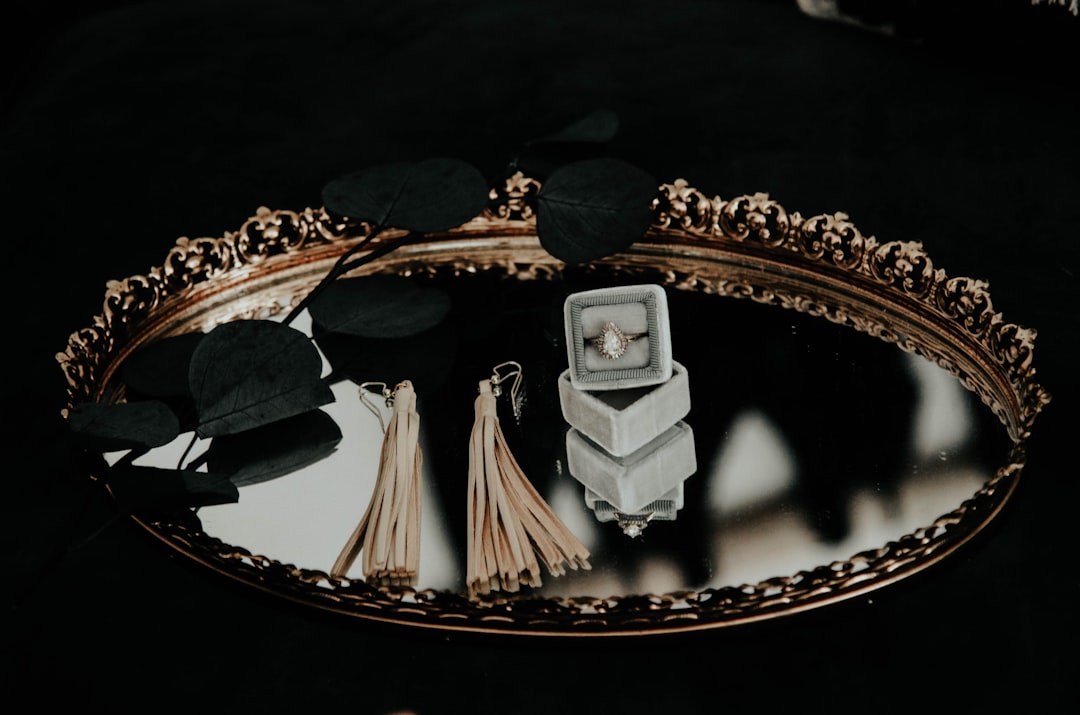 brown tassel earrings on top of glass engagement tray, A picture taken at the 2017 Dallas PEAK workshop