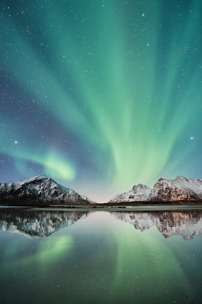 landscape photo of mountains near lake wallpaper