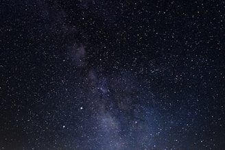 A stunning view of the night sky filled with stars and galaxies.