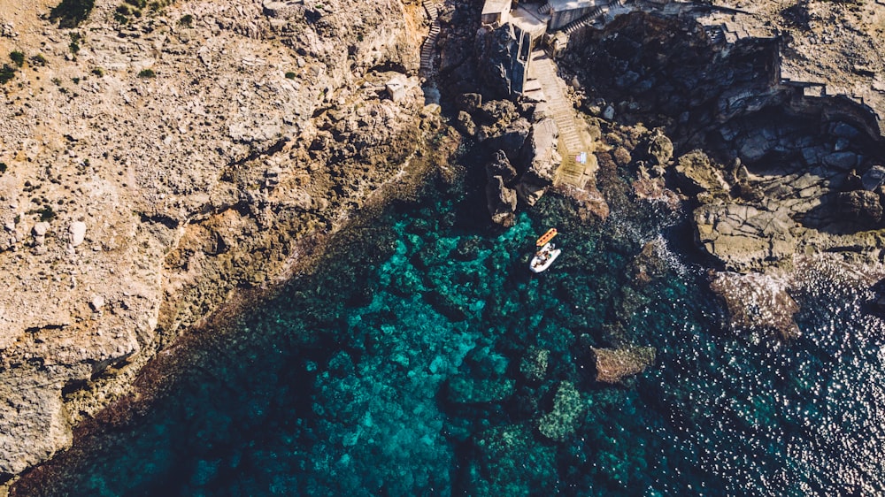 산의 항공 사진