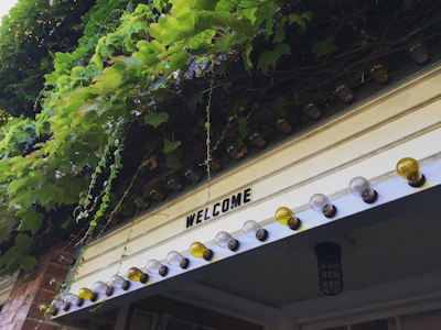 A sparkling clean porch and walkway, free of dirt and leaves, welcoming visitors warmly.