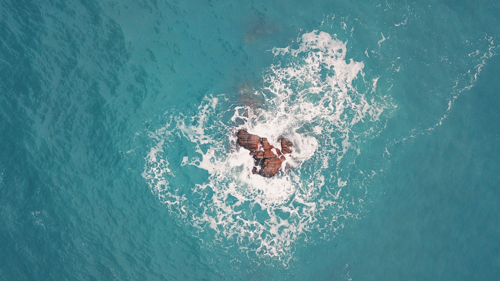 aerial photo of island sea during daytime