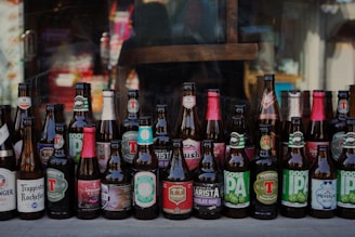 glass bottle lot international beer