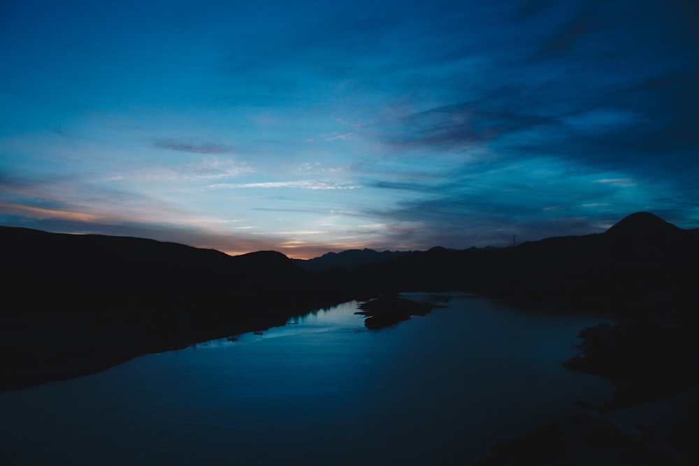 Landschaftsfoto des Wassers