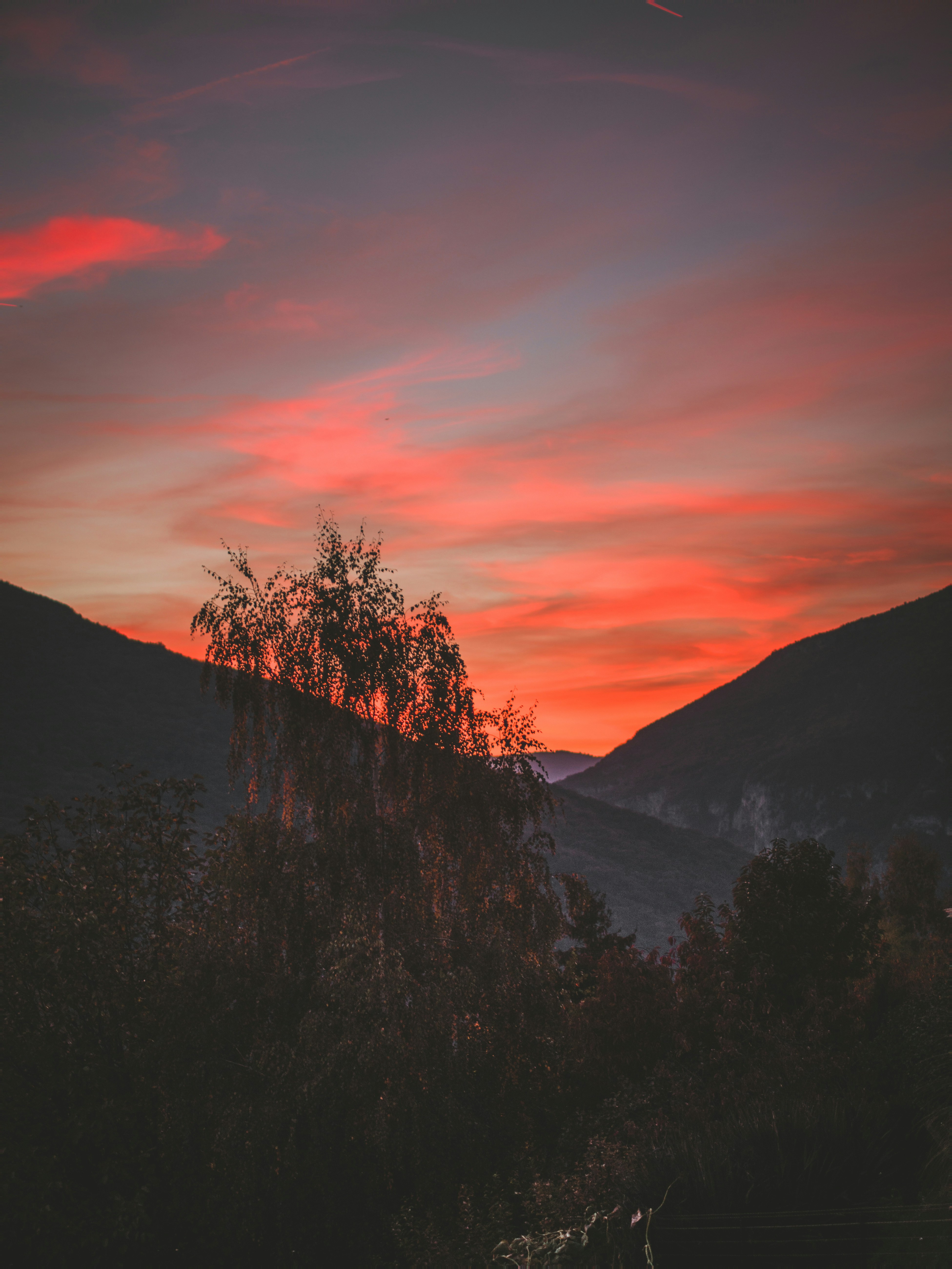 Sunset Over Rocky Mountains