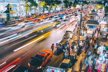 street time lapse photography