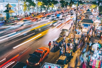 street time lapse photography