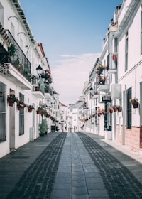 white concrete buildings